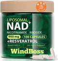 Liposomal NAD+ Supplement with Nicotinamide Riboside & Resveratrol – NAD Supplement for Women & Men – Cellular Energy, Mitochondrial Health & Healthy Aging Support – 100 Capsules | 50-Day Supply