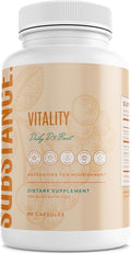 SUBSTANCE. Nature’s Vitality Daily D3 Boost Supplement - Vitamin D3, Zinc, Elderberry, Turmeric & Ginger - Immune Support & Bone Health - 90 Capsules