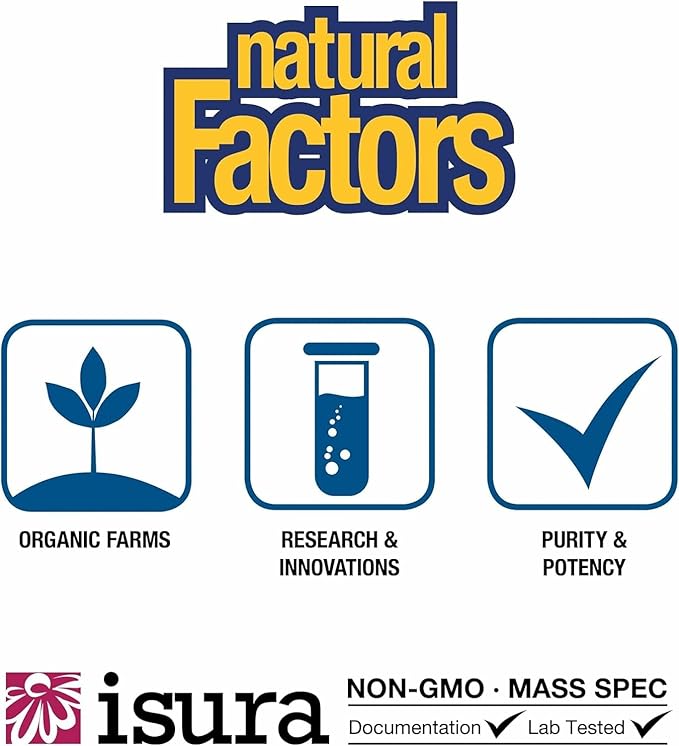Natural Factors Micronized L-Glutamine 5,000 mg Powder - Easy Absorption Gut Health Support Supplement - Powder Amino Acid Supplement Supports Muscle Recovery - 16 oz (90 Servings)