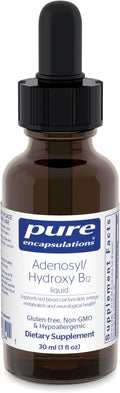 Pure Encapsulations Adenosyl/Hydroxy B12 Liquid 30 mL - Supports Energy Metabolism & Neurological Health* - for Brain Support* - Gluten Free - Vegan - 1 Fl Oz