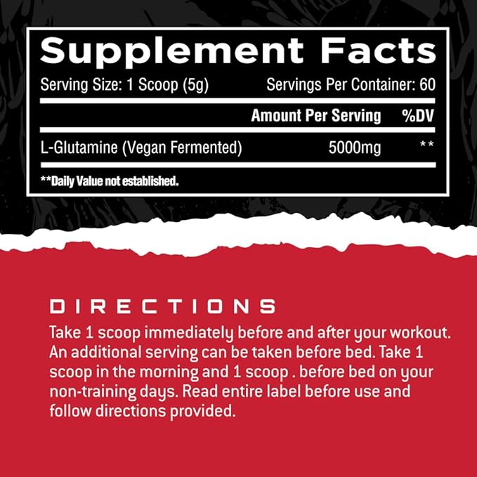 Unmatched Vegan Fermented Glutamine | Plant-Based Fermentation | High Purity, Allergen Free | Muscle Recovery, Gut & Immune Support | 60 Servings (Unflavored)