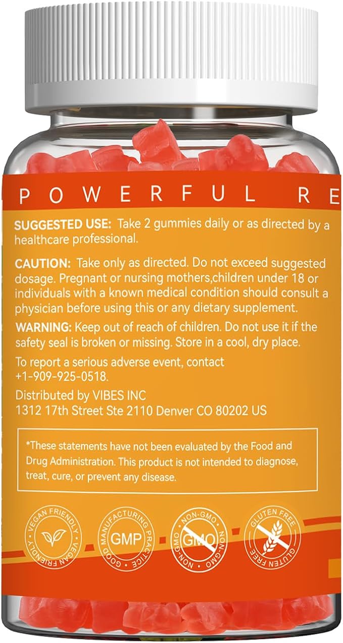 Ashwagandha Gummies & Vitamin D3, 3000mg Extra Strength Ashwagandha Root Extract for Boosts Energy, Immune Support, Non-GMO, Strawberry Flavor, 60 Count