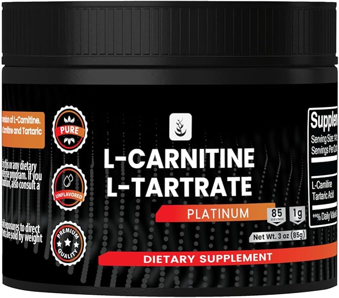 PURE ORIGINAL INGREDIENTS L-Carnitine L-Tartrate, 3 oz, Always Pure, No Fillers or Additives