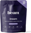 Beam Dream Sleep Powder – Sleep Aid for Adults with Melatonin, Magnesium, L-Theanine, Reishi Mushroom & Apigenin Sleep Supplement, Sleepy Cocoa Bedtime Drink Mix, Cinnamon Cocoa Flavor, 30 Servings