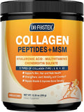 DRFOSTER Multi Collagen Peptides Powder for Women with MSM + CS & D3 - Type I, II, III, V, X Hydrolyzed Collagen with Vitamin C & Hyaluronic Acid for Skin Hair Nails & Joint, Non-GMO, 35 Servings