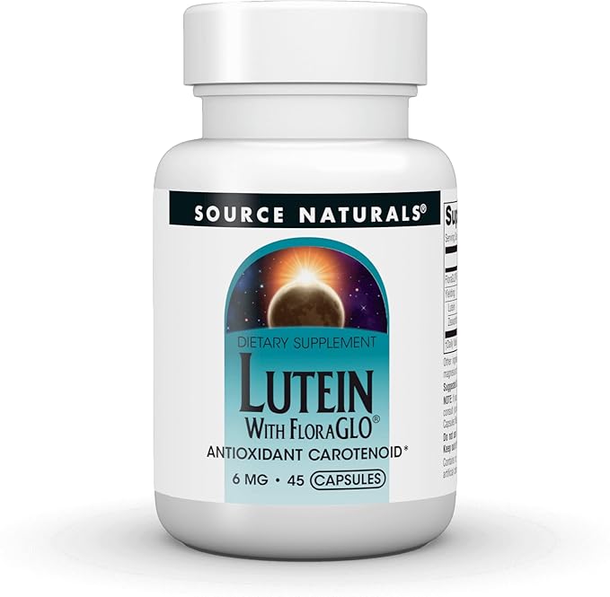 Source Naturals Lutein with FloraGLO, Antioxidant Carotenoid* -6 mg, 45 Capsules