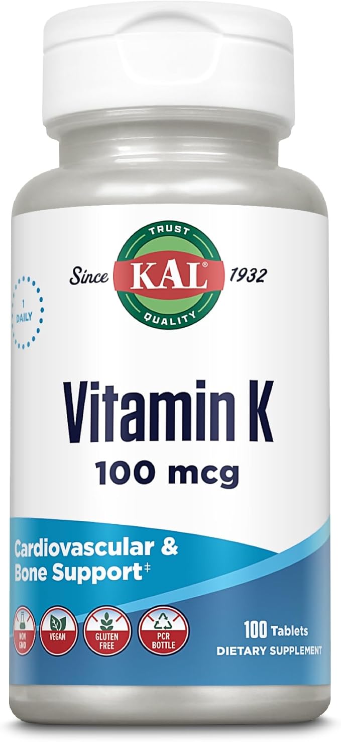 Kal 100 Mcg K1 Tablets, 100 Count