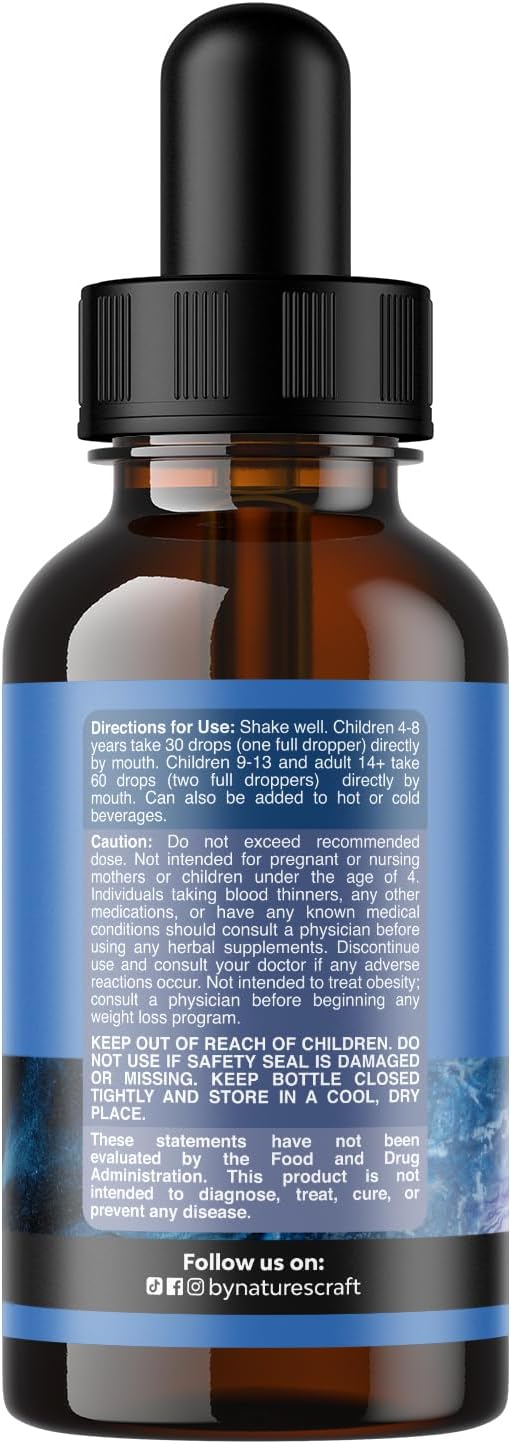 High Absorption L-Theanine Liquid Drops - Nootropic Focus Supplement with L Theanine 200mg Per Serving and Chamomile Extract Supplement for Adults and Kids Relaxation and Focus - 2 Fl Oz