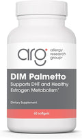 Allergy Research Group DIM Palmetto - Prostate Support Supplement for Men's Health, Zinc with Saw Palmetto, Beta Sitosterol, Stinging Nettle Extract, Pumpkin Seed Oil, Softgels - 60 Count