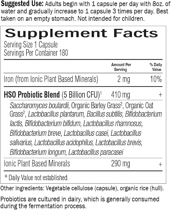 Garden of Life Probiotics for Digestive Health and Gut Health Balance, Primal Defense Ultra Ultimate Formula, 15 Billion CFU and 13 Strains Plus HSOs, Vegetarian and Gluten Free, 180 Capsules