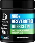 DEDICAD NAD.+ Supplement - Combined to Resveratrol, Quercetin, Berberine, Fisetin, TMG and Grape Seed - 60 Capsules