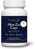 VIDAPURA Nite-Zzz Sleep Support by Dr. Anna Cabeca – Melatonin-Free Herbal Formula with Magnesium & L-Theanine – Supports Relaxation & Restful Sleep – 60 Capsules