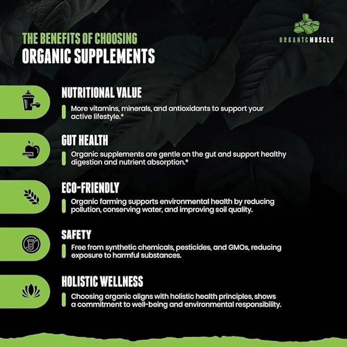 Organic Muscle Organic Pre Workout Powder, Strawberry Mango — USDA Organic Superfood Blend | Maca, Beet Root, Cordyceps, Rhodiola | 150mg Natural Caffeine, Vegan, No Jitters, 20 Servings