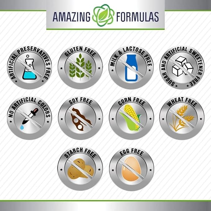 Amazing Formulas Alpha Lipoic Acid | 600 Mg Per Serving Supplement | Capsules | Non-GMO | Gluten Free | Made in USA (60 | 2 Pack)