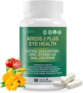 AREDS 2 Plus Eye Vitamin Supplement,Lutein and Zeaxanthin Supplements with DHA for Seniors Macular,Supports Visual Clarity,Focus & Eye Fatigue Relief,Non-GMO,Third-Party Tested(Made & Tested in USA)