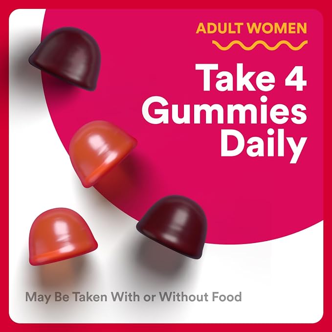 SmartyPants Organic Women's Multivitamin Gummies: Biotin,Probiotics,Methylfolate,Omega 3 (ALA),Vitamin D3,C,Vitamin B12,B6,A,K & Zinc,Inositol,Gluten Free,(30 Day Supply),120 Count (Pack of 2)