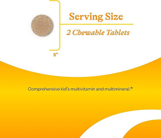Seeking Health Kids Multivitamin Chewable MF, Formulated for Children’s Health, Methyl-Free, with Folinic Acid, Vitamin B12, Riboflavin, Vitamin A, Vegetarian (120 Chewable Tablets)*