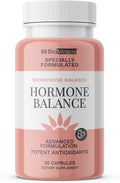 BioMiracle Menopause Balance - Advanced Hormone Support with KSM-66 Ashwagandha, Maca & Wild Yam - Supports Memory, Balance & Brain Health - Potent Antioxidants - 30 Capsules