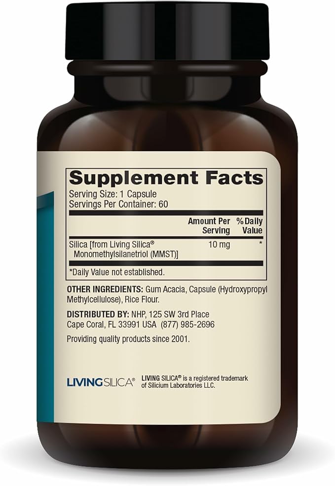Dr. Mercola Silica Collagen Builder - Plant-Based Silica Supplement to Support Skin, Hair, Nail & Bone Health - Non-GMO, Gluten-Free & Soy-Free - 180 Capsules (90 Servings)