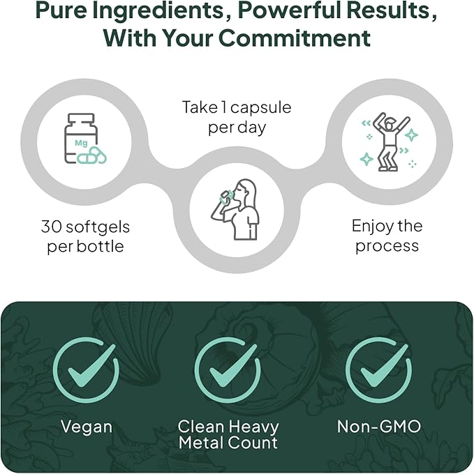 Organics Ocean Better D3 + K2-100% Organic VIT D3 and K2 Supplements with Maximum Bioavailability - Supports Bone Density, Calcium Balance, Immunity & Mood - 1-Pack, 30-Day Supply