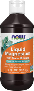 NOW Supplements, Liquid Magnesium with Trace Mineral, Nervous System Support*, 8-Ounce