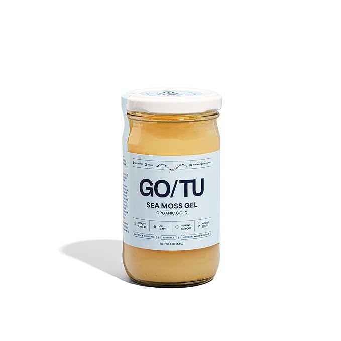 GO/TU Sea Moss Gel – 8oz Gold | Pure, Shelf-Stable Superfood | Nature’s Multivitamin
