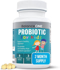 Balance ONE Time-Release Kids Probiotic – Up to 15x Better Survivability – 3 Billion CFU – Gut & Digestive Support for Children – Sugar Free, Easy to Swallow, 2 Month Supply
