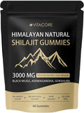 Vitacore Himalayan Shilajit Gummies with Fulvic Acid, 60 Count | Shilajit gummies with fulvic acid and trace minerals for a simple daily supplement routine; gluten-free formula