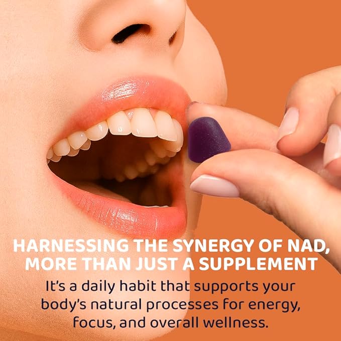 NAD+ Complex Gummies (90 Ct, 45 Servings), Resveratrol, 500mg of TMG, Quercetin, Curcumin, Berberine & Antioxidants | Advanced Plant-Based Formula for Daily Cellular Balance & Longevity Nutrition