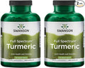 Swanson Full Spectrum Turmeric Curcumin Joint, Liver, and Digestive Support Supplement for Active Adults - Non-GMO, Gluten-Free (240 Vegan Capsules, 2 Pack)