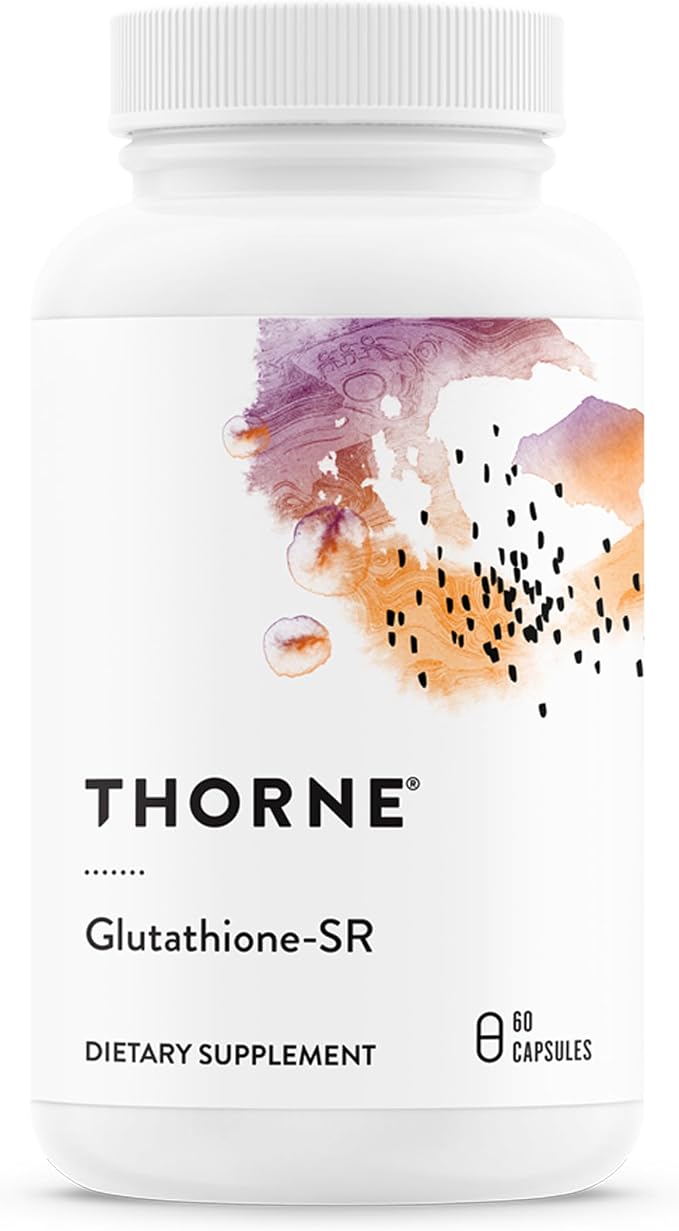THORNE - Glutathione-SR - Sustained-Release Supplement - Provides Antioxidant Support for the Liver, Brain, Heart, Lung & Eyes* - NSF Certified for Sport - Gluten, Dairy & Soy-Free - 60 Capsules