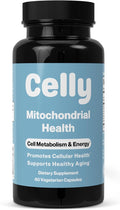 Celly Mitochondrial Health | Longevity Supplement for Cellular Nutrition and Healthy Aging | Promotes Mitochondria ATP Energy with CoQ10, Resveratrol & Green Coffee | Made in USA & 3rd Party Tested