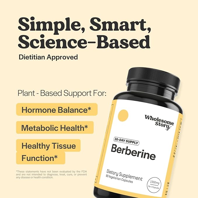 Zinc & Magnesium + Berberine | Zinc Picolinate Magnesium Glycinate Supplements with Vitamin B6 + Berberine 1500mg HCl Supplement | Reproductive Health, Hormone Balance & Immune Support | 30 Day Supply