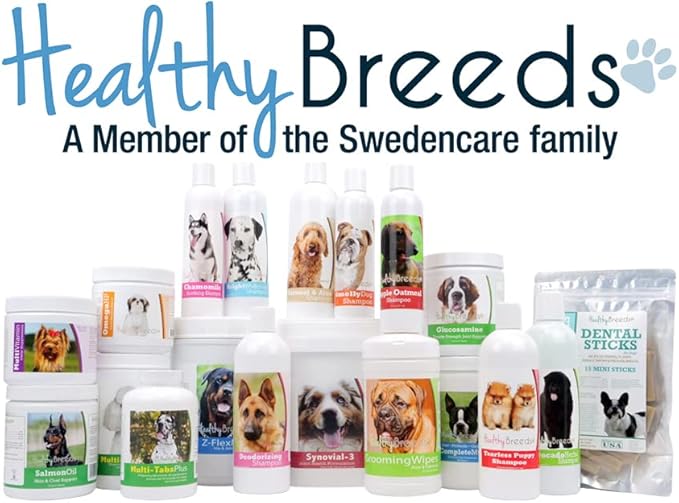 Healthy Breeds Australian Shepherd Omega HP Fatty Acid Skin and Coat Support Soft Chews 60 Count (Pack of 2)