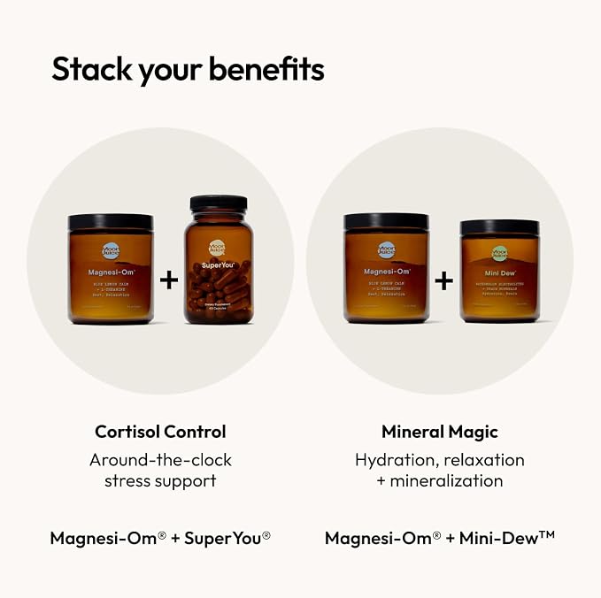 Moon Juice Magnesi-Om Magnesium Powder Supplement - Chelated Magnesium Complex + L-Theanine Blend for Rest, Relaxation & Regularity - Vegan, Non-GMO & No Sugar, Blue Lemon, 4.2 oz, 30 Servings