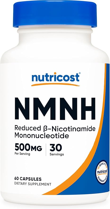 Nutricost NMNH Supplement (500mg) 60 Capsules - Reduced β-Nicotinamide Mononucleotide, Vegan, GMO-Free, Gluten-Free, 30 Servings