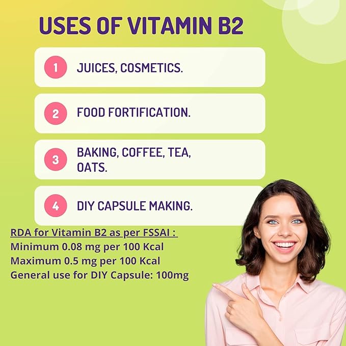 ATS Vitamin B2 Riboflavin Powder 50gm