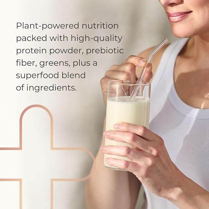 Complete by JuicePlus+ Single Serve French Vanilla Shakes - Plant-Based Nutrition - Whole Food Based Shake Powder with Protein, Fiber & Prebiotics - 30 Servings (2 Pouches, 30 Servings)