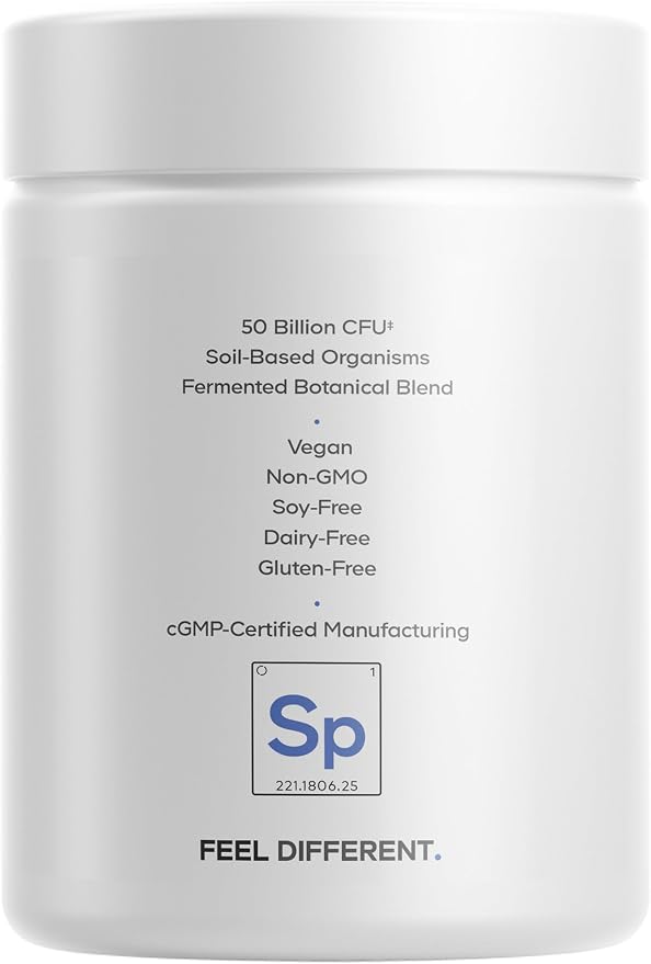 Codeage SBO Probiotics, 50 Billion CFUs Per Serving, Multi Strain Soil Based Organisms Blend and Organic Fermented Botanical Blend, Shelf-Stable, 90 Capsules