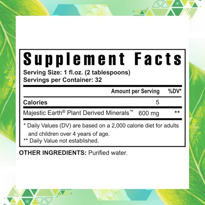 Youngevity Plant Derived Liquid Minerals - 77+ Natural Unaltered Trace Minerals - 19,000mg Plant Mineral Solids - Colloidal Form Humic Shale - (32 oz Pack of 4)