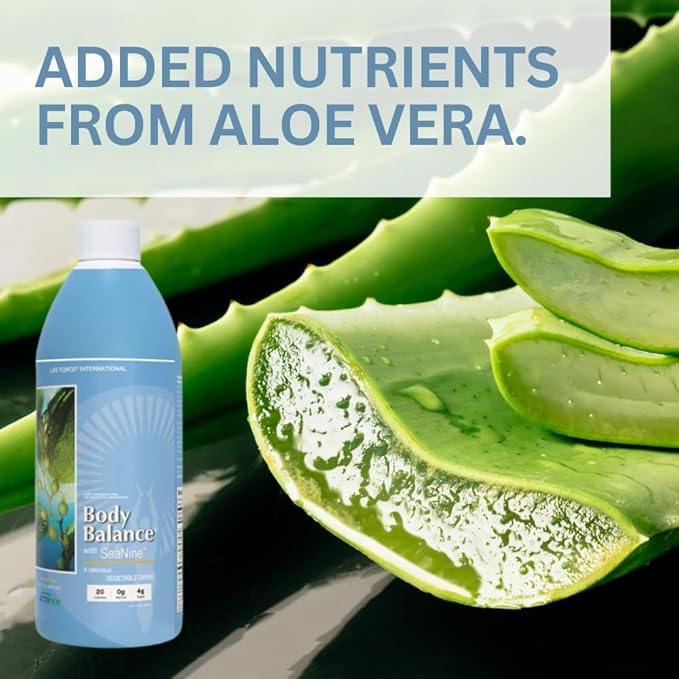 Youngevity Body Balance Land & Sea Plant Based Nutrition - Sea Vegetables, Kelp, Nori, Honey, Aloe Vera, and More - 75+ Nutrients w/Vitamins, Minerals, Amino Acids - (32 Fl Oz) (6)