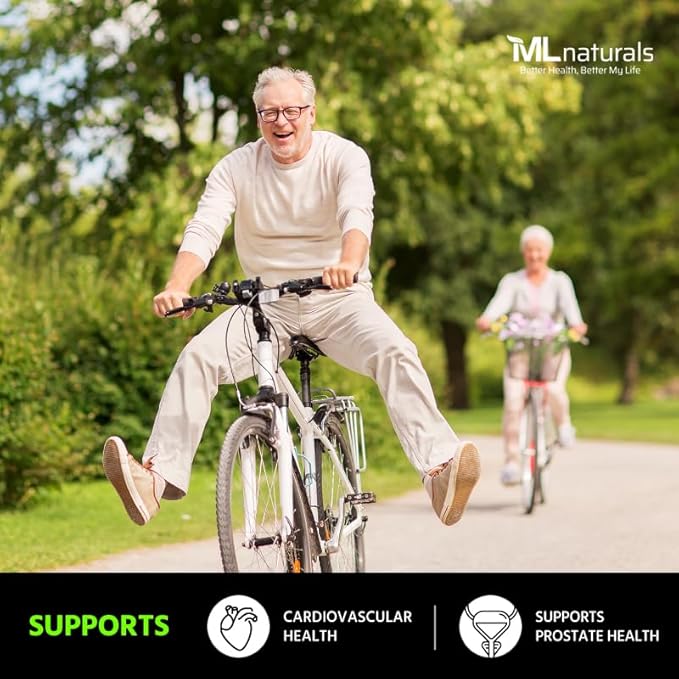 ML Naturals Natural Lycopene 30mg (Per Serving) – 240 Vegetable Capsules – from Tomato Extract – Supports Cardiovascular & Immune Health