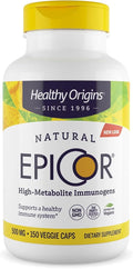 Healthy Origins EpiCor 500 mg, 150 Veggie Capsules - Featuring Clinically Studied Dried Yeast Fermentate - Supports Immune Function, Seasonal Wellness & Healthy Respiratory Health - 5 Month Supply