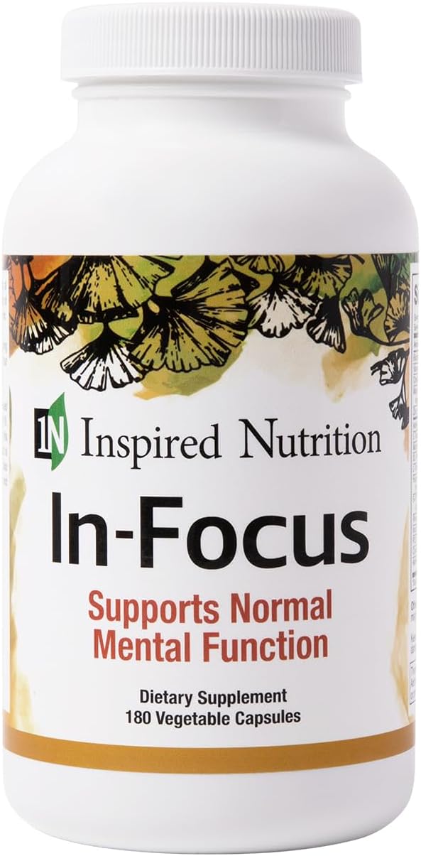 in-Focus - Supports Mental Clarity - No Caffeine - 180 Capsules