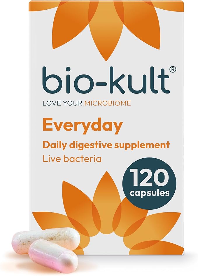 Bio-Kult Everyday Probiotics | 14 Strains | Adult Probiotic Supplement | Non-GMO, Gluten-Free | 120 Capsules