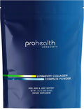 ProHealth Longevity Collagen Complete Powder - for People Over 40. 20g Multi Collagen. Hyaluronic Acid. for Joints, Bones, Hair, Skin, Muscles, Gut - 30 Servings