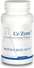 Biotics Research CrZyme Whole Food Chromium Source - Supports Healthy Lipid & Triglyceride Levels, Energy Utilization, Essential Trace Mineral, Bioavailable Form, Professional Grade, 100 Tablets