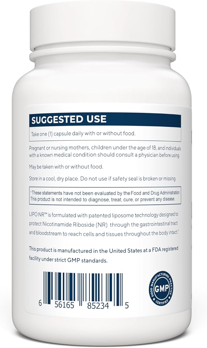 Renue By Science Nicotinamide Riboside | High Strength Liposomal NAD Supplement | 90 Nicotinamide Capsules - 300mg Nicotinamide Riboside per Serving | Manufactured in The USA Third-Party Tested