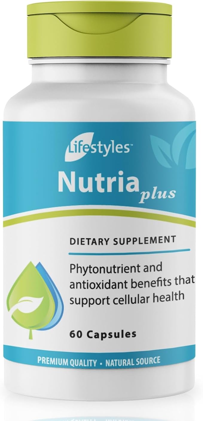 Lifestyles NutriaPlus Antioxidant Supplement - Herbal Immune Support & Multivitamin with Selenium, Vitamin C, Green Tea, Garlic, and More – Made in Canada – 60 Capsules (60 Capsules (Pack of 1))