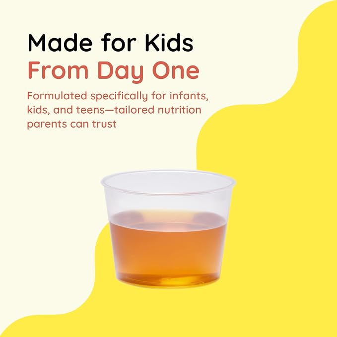 CHILDLIFE ESSENTIALS Liquid Vitamin C - Pure Vitamin C Liquid Supplement for Kids, Toddlers, & Babies, Immune System Support, Natural Orange Flavor, 4 Fl Oz (Pack of 1)
